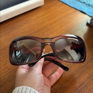 Maui Jim Hibiscus Sport Wrap Sunglasses MJ 134-07 (Made In Italy)